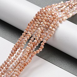 Opaque Baking Paint Glass Beads Strands&nbsp;DGLA-F002-01D