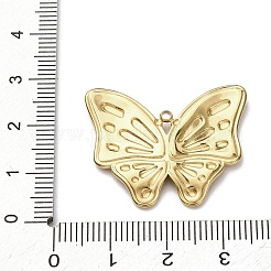 304ステンレススチールエナメルペンダント  蝶  24.5x30x2mm  穴：1.6mm&nbsp;STAS-I347-01G-02