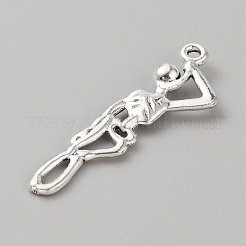 Tibetan Style Alloy Pendants&nbsp;TIBEP-WH0004-23