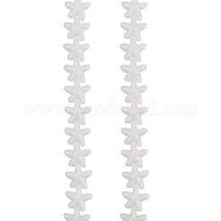 ペイントガラスビーズを焼く  ヒトデ  ホワイト  18x16.5x5.5mm  穴：1mm  約28個/連  15.94インチ（40.5cm）&nbsp;LAMP-C021-01F