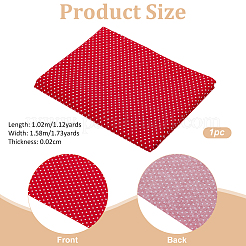 綿織物  服装アクセサリー  水玉模様  レッド  1020x1580x0.2mm&nbsp;DIY-WH0678-82C