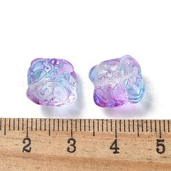 Baking Paint Transparent Glass Beads&nbsp;GLAA-C035-01L