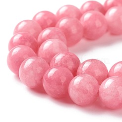 染色された天然白翡翠模造ビーズ連売り  ラウンド  ミックスカラー  6mm  穴：0.8mm  約61個/連  14.76インチ（37.5cm）&nbsp;G-I299-F-6mm
