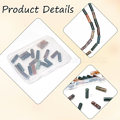 1 Strand Column Natural Indian Agate Beads Strands&nbsp;G-PA0002-31