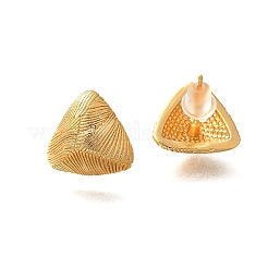 Brass Triangle Stud Earrings&nbsp;EJEW-Z083-03G