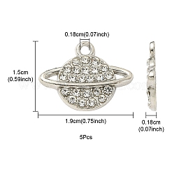 Alloy Crystal Rhinestone Pendants&nbsp;FIND-YW0003-56