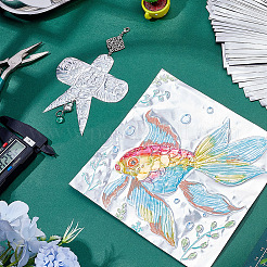 Square Tinfoil Paper Sheets for Craft Engraving&nbsp;DIY-WH0671-302A-01