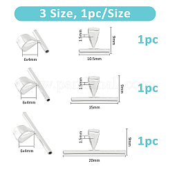 3Pcs 3 Styles Pin to Pendant Converter&nbsp;STER-FH0001-12