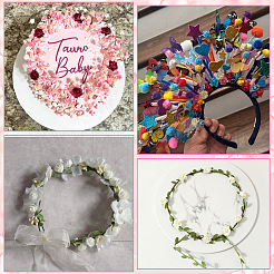 120色の紙製造バラの花10個  DIY 工芸品ホームフェスティバル装飾パーティーの装飾  ミックスカラー  83x18x9mm  12個/カラー&nbsp;DIY-SP0005-83