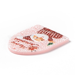 Christmas Translucent Printed Acrylic Pendants&nbsp;SACR-G019-B03