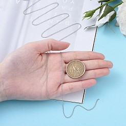変色しにくい304ステンレススチールアズキチェーン  ハンダ付け  オーバル  ステンレス鋼色  1.5x1.2x0.3mm&nbsp;CHS-F006-02A-P