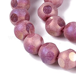 Ombre Effect Dyed Electroplate Opaque Glass Beads Strands&nbsp;EGLA-Q130-01A-15