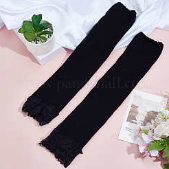 1 Pair Acrylic Fibers Long Mesh Lace Gloves&nbsp;AJEW-CN0006-67B