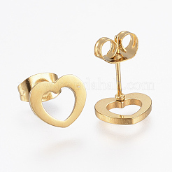 304 Stainless Steel Stud Earrings&nbsp;EJEW-H350-33G