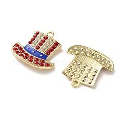 Independence Day Alloy Enamel Pendants&nbsp;ENAM-I069-01G-02