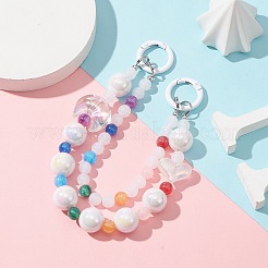 Resin & Acrylic Beaded Mobile Straps&nbsp;HJEW-JM01137