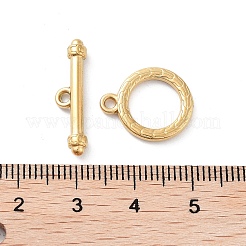Ion Plating(IP) 304 Stainless Steel Ring Toggle Clasps&nbsp;STAS-A092-09E-G