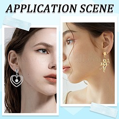 60Pcs 2 Colors 304 Stainless Steel Stud Earring Findings&nbsp;STAS-SC0006-69