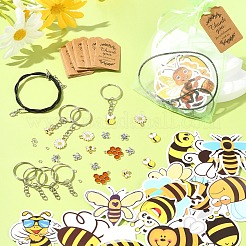 ミツバチのDIYパーティー作りキット  ミックスカラー  4~440x4~100x0.6~2mm&nbsp;DIY-FS0008-21