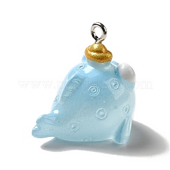 Marine Series Transparent Resin Pendants&nbsp;RESI-E031-02P-02