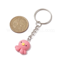 合金と樹脂のキーホルダー  動物  ミックスカラー  7.5~7.9cm&nbsp;KEYC-JKC00797