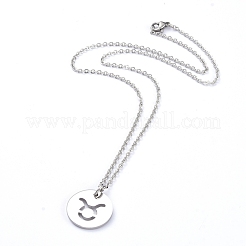 Non-Tarnish 304 Stainless Steel Pendant Necklaces&nbsp;NJEW-E147-06P