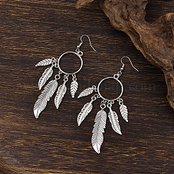 Zinc Alloy Dangle Earrings for Women&nbsp;WG349F2-01