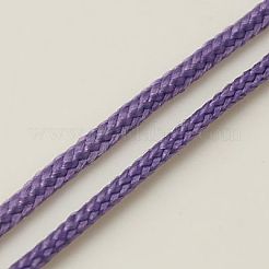 ナイロン編組糸  ジュエリー製作やマクラメ工芸用の中国結び紐  紫色のメディア  1.5mm  約100ヤード/ロール&nbsp;NWIR-G006-1.5mm-08-WH