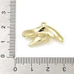 合金コネクタチャーム  ゴールドカラー  葉  15x26.5x4.5mm  穴：1.5mm&nbsp;PALLOY-F310-03G-02