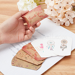 紙枕ギフトボックス  包装箱  パーティーの好意甘いキャンディーボックス  ホワイト  9.9x5.5x0.1cm  完成品：8x5.5x2cm  6色  15個/カラー  90個/セット&nbsp;CON-CA0001-004