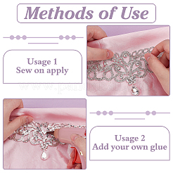 Glass Rhinestone Collar Decoration&nbsp;DIY-WH0061-009
