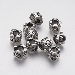 Ion Plating(IP) 304 Stainless Steel European Beads&nbsp;STAS-J022-138AS