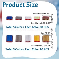 250Pcs 10 Style Electroplate Opaque Glass Seed Beads&nbsp;SEED-AR0001-34