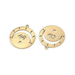 ステンレスペンダント201個  レーザー切断  ナザールボンジュウのチャーム  ゴールドカラー  20x17.5x1mm  穴：1.2mm&nbsp;STAS-U052-02B-G
