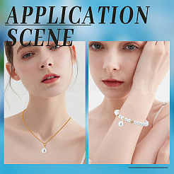 スターリングシルバーのスクリューアイペグベイル10個925組  リング  片穴ビーズ  ゴールドカラー  12x6x3mm  穴：4mm  ピン：0.7mm&nbsp;STER-BBC0002-10