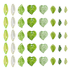 320Pcs 8 Style Transparent Acrylic Pendants&nbsp;TACR-TA0001-18