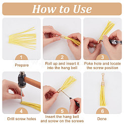 24 Sets 6 Style Zinc Alloy Cord End&nbsp;FIND-GF0003-81
