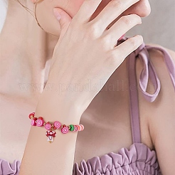 10Pcs 5 Colors Handmade Lampwork Beads&nbsp;GLAA-SZ0001-80