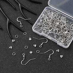 50Pcs 304 Stainless Steel French Hooks with Coil and Ball&nbsp;STAS-YW0001-54
