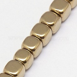 Electroplate Non-magnetic Synthetic Hematite Beads Strands&nbsp;G-J172-2x2mm-08