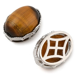Natural Tiger Eye Multi-Strand Links&nbsp;KK-M304-03P-03