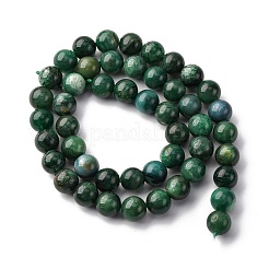 Natural Fuchsite Beads Strands&nbsp;G-K393-A02-8mm