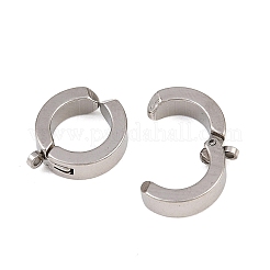 304 Stainless Steel Hoop Earrings Findings&nbsp;STAS-B121-03P