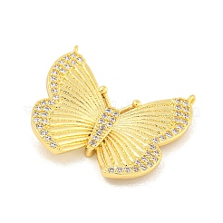 Rack Plating Brass Micro Pave Clear Cubic Zirconia Pendants&nbsp;KK-K341-69G