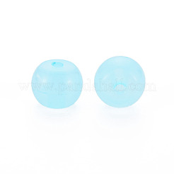 模造ゼリーアクリルビーズ  バレル  ライトスカイブルー  13x10.5mm  穴：2.5mm  約375個/500g&nbsp;MACR-S373-14-EA08