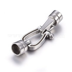 変色しにくい304ステンレススチール留め具  ステンレス鋼色  39x13x8mm  穴：6mm&nbsp;X-STAS-E440-84P