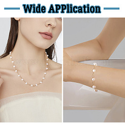 1 Strand Handmade Cultured Freshwater Pearl Beaded Chains&nbsp;AJEW-TA0001-93