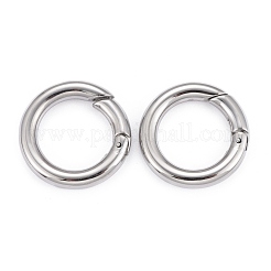Tarnish Resistant 304 Stainless Steel Spring Gate Rings&nbsp;X-STAS-E055-23