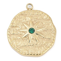 304 Stainless Steel Rhinestone Pendants&nbsp;STAS-L022-479G-03