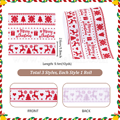 3 Rolls 3 Styles Polyester Ribbon&nbsp;OCOR-PH0006-32